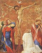 Jean de Beaumetz The Crucifixion with a Carthusian Monk oil on canvas